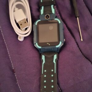 Smartwatch with Camera - Black and Blue